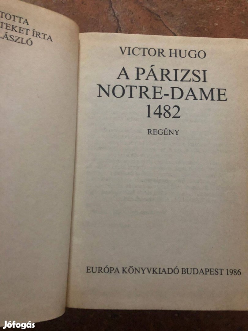 Victor Hugo- A párizsi notre-dame 1482