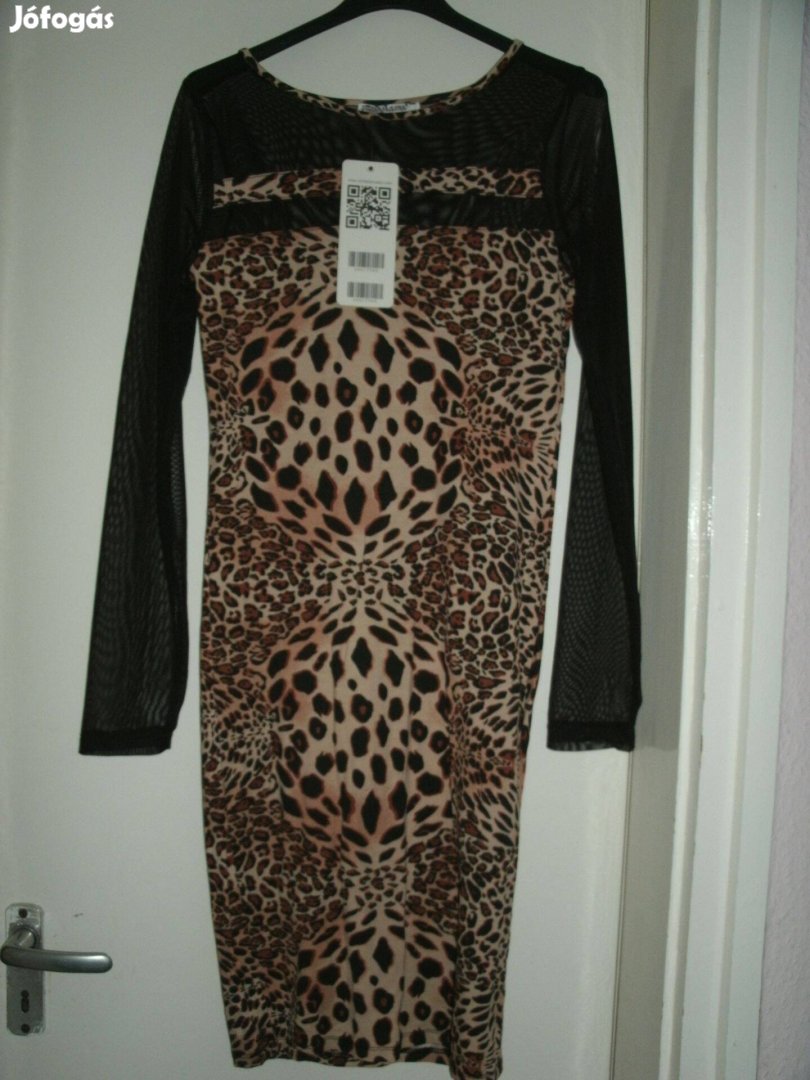 Victoria Moda Új "S" méretű leopárdmintás ruha,