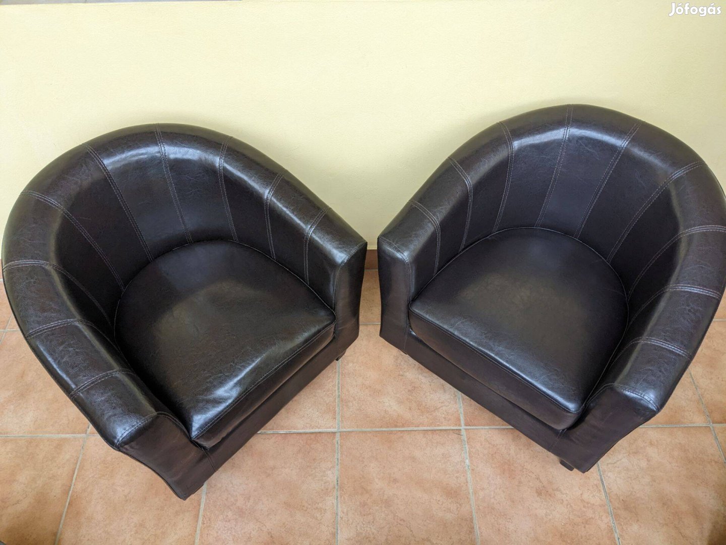 Vidaxl, 2 db Kagylófotel, Bőr, Új