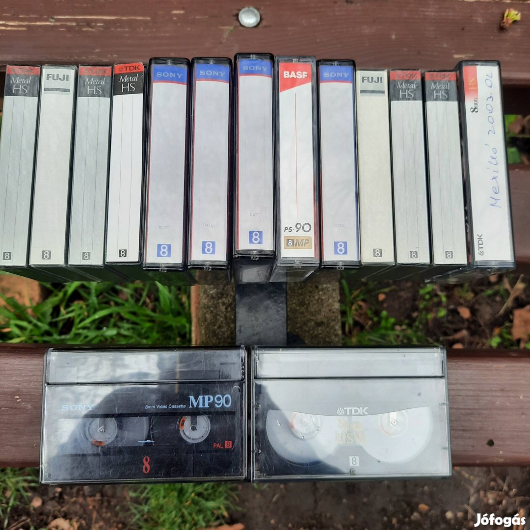 Video 8. 8mm,90 perces hs kazettea gyüjtemény.
