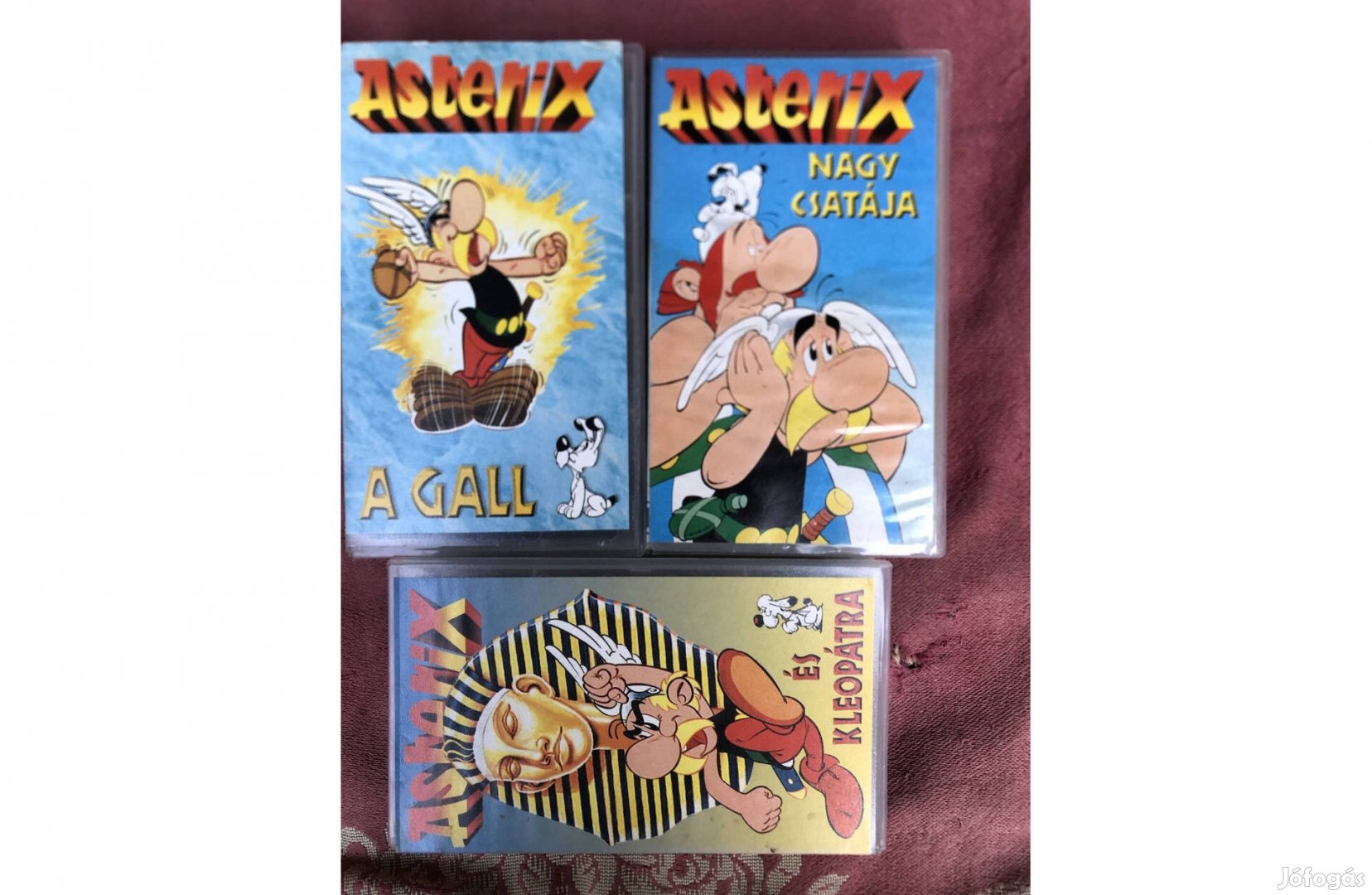 Videókazetta Asterix 3db mesefilm Vhs egyben 1800 Ft