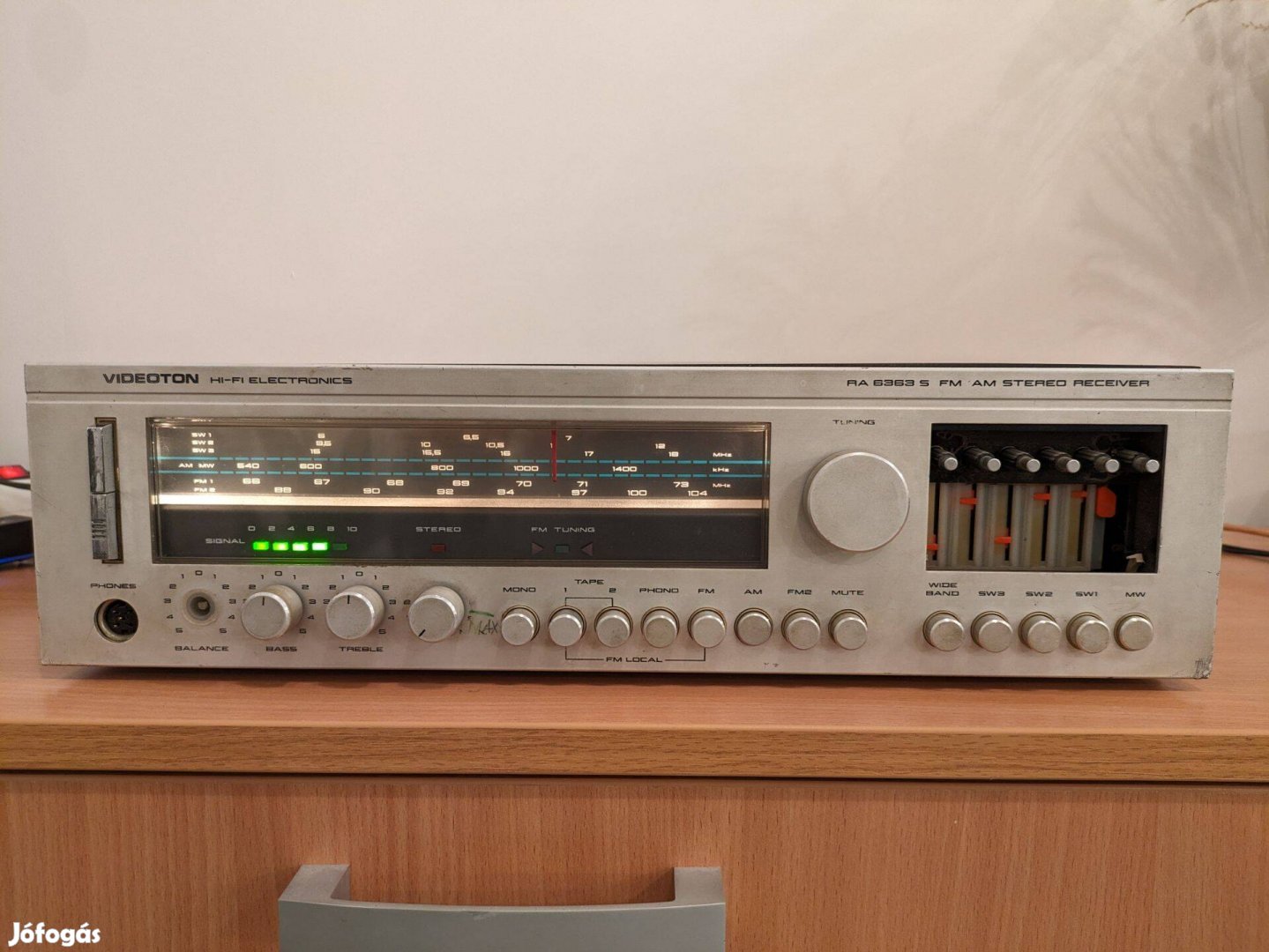 Videoton RA 6363 S HI-FI rádió-erősítő