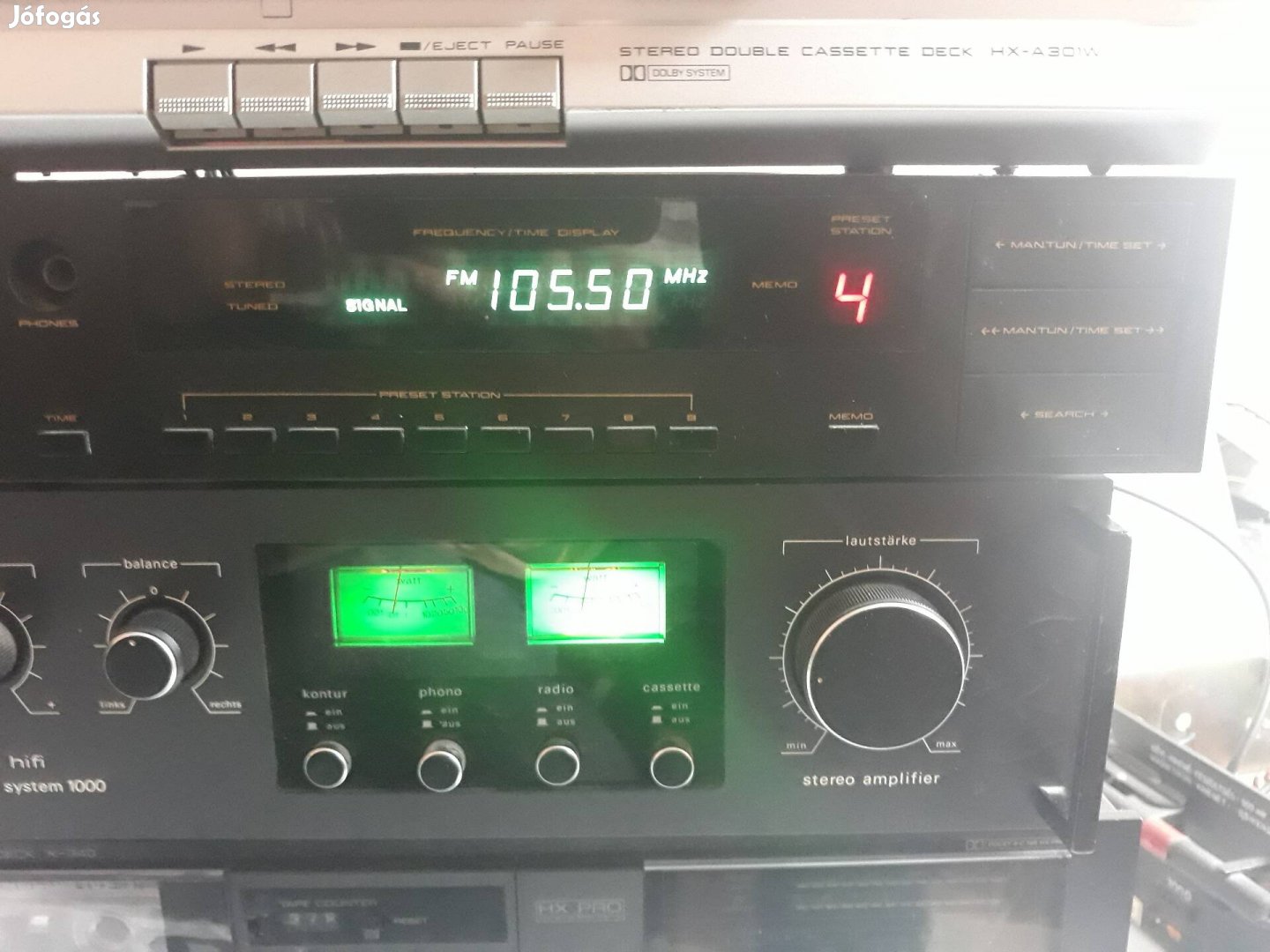 Videoton RT 7300 S rádió tuner,Sound-1003 erősítő