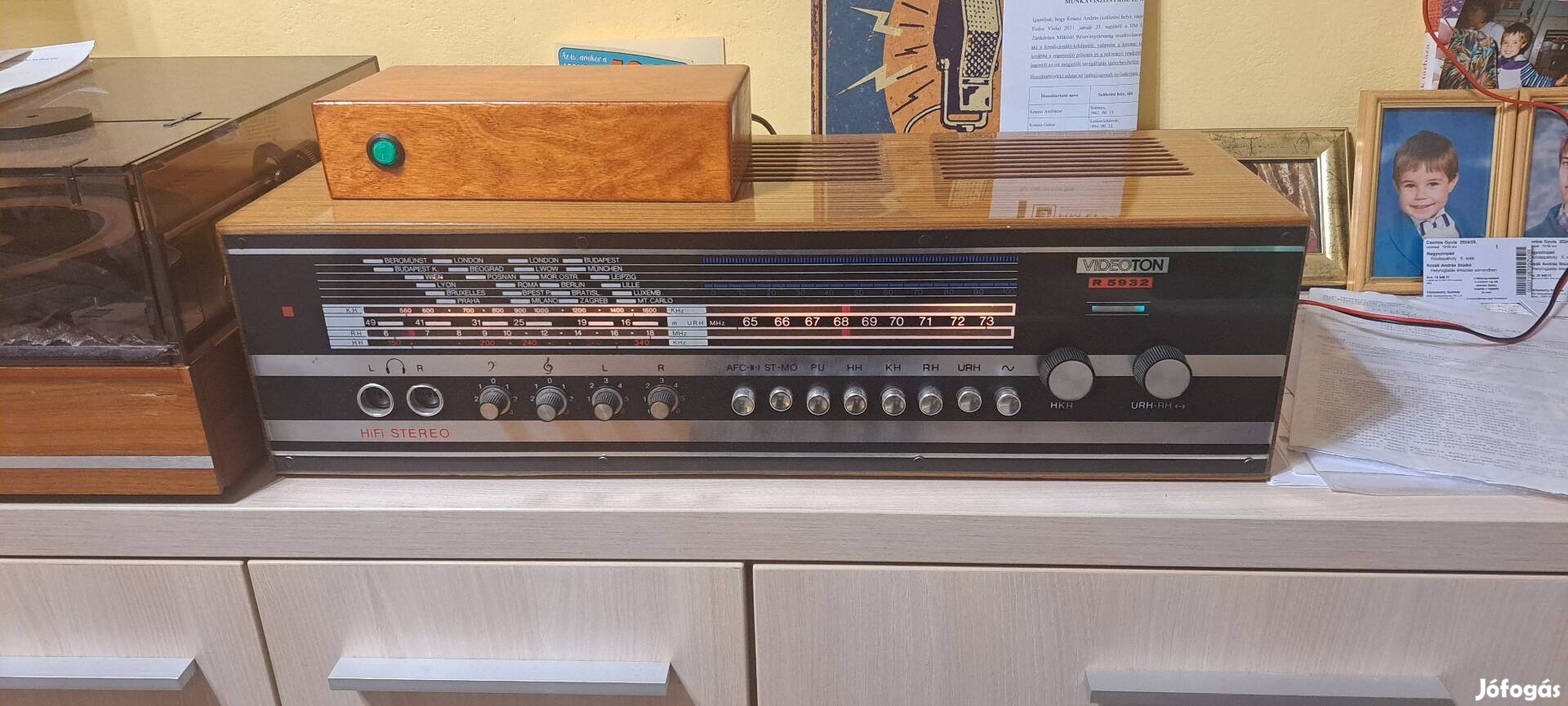 Videoton R 5932 radióerősítő, receiver