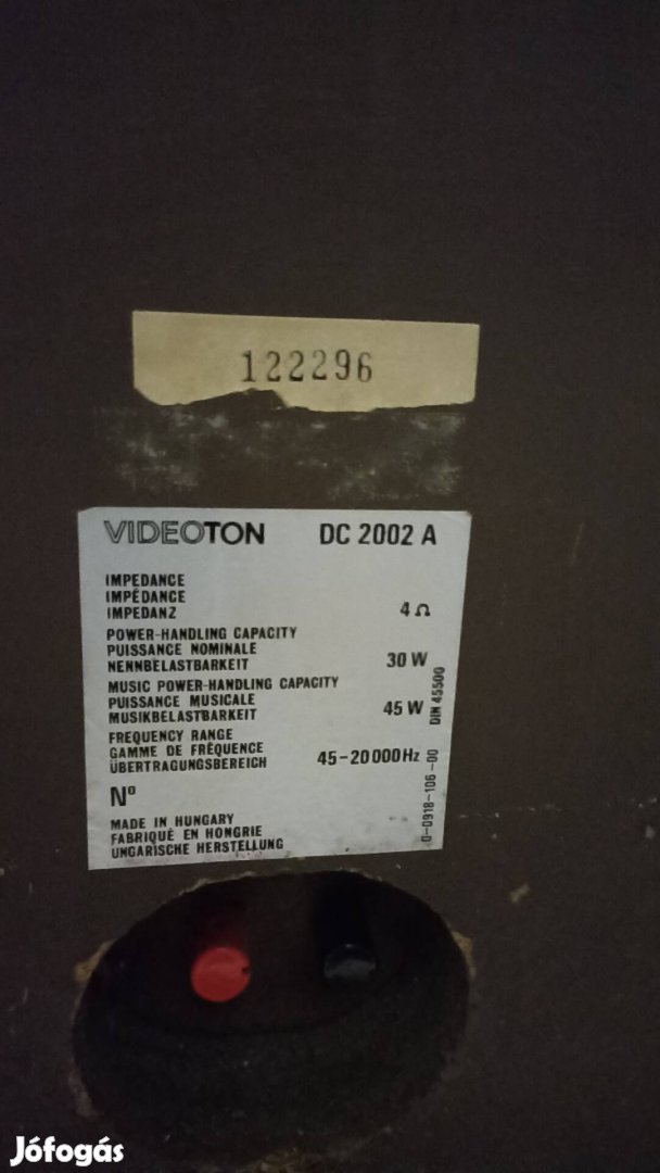 Videoton hangfalpár eladó!