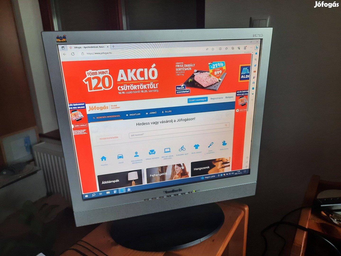 Viewsonic VG712s 17-es LCD monitor