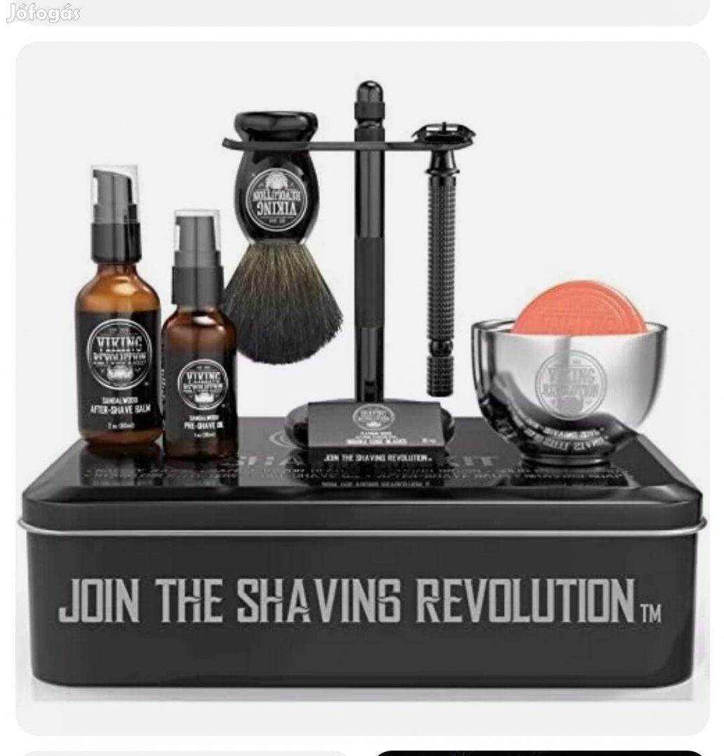 Viking Shaving revolution borotválkozó szett fémdobozban