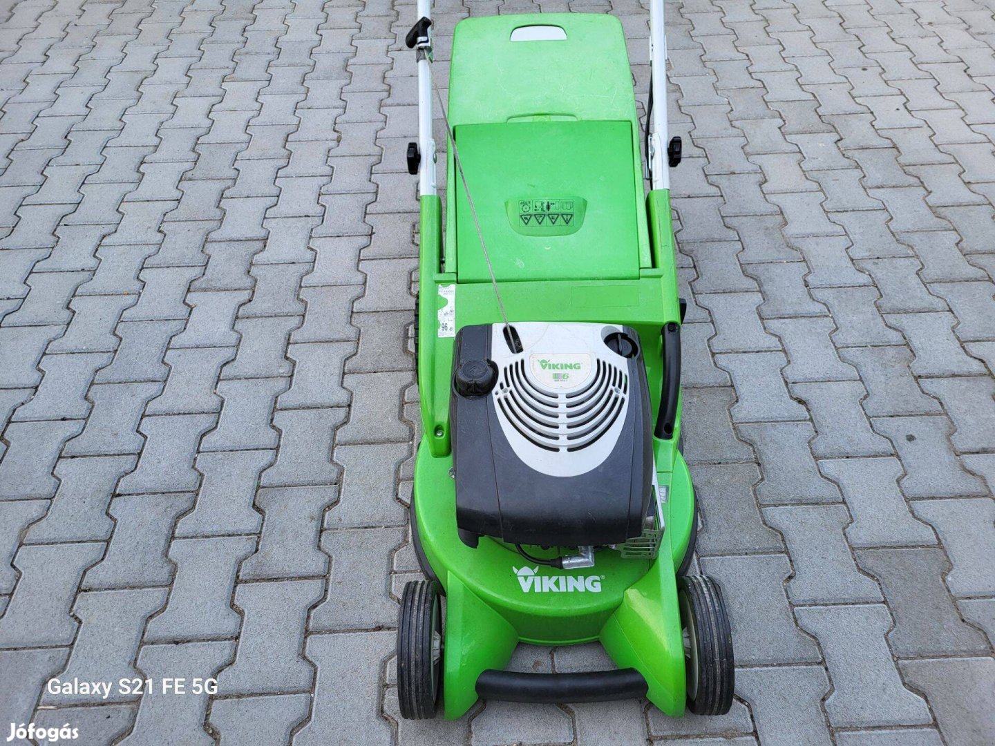 Viking: Briggs motoros - önjáró+gyűjtős, szép állapotú fűnyíró