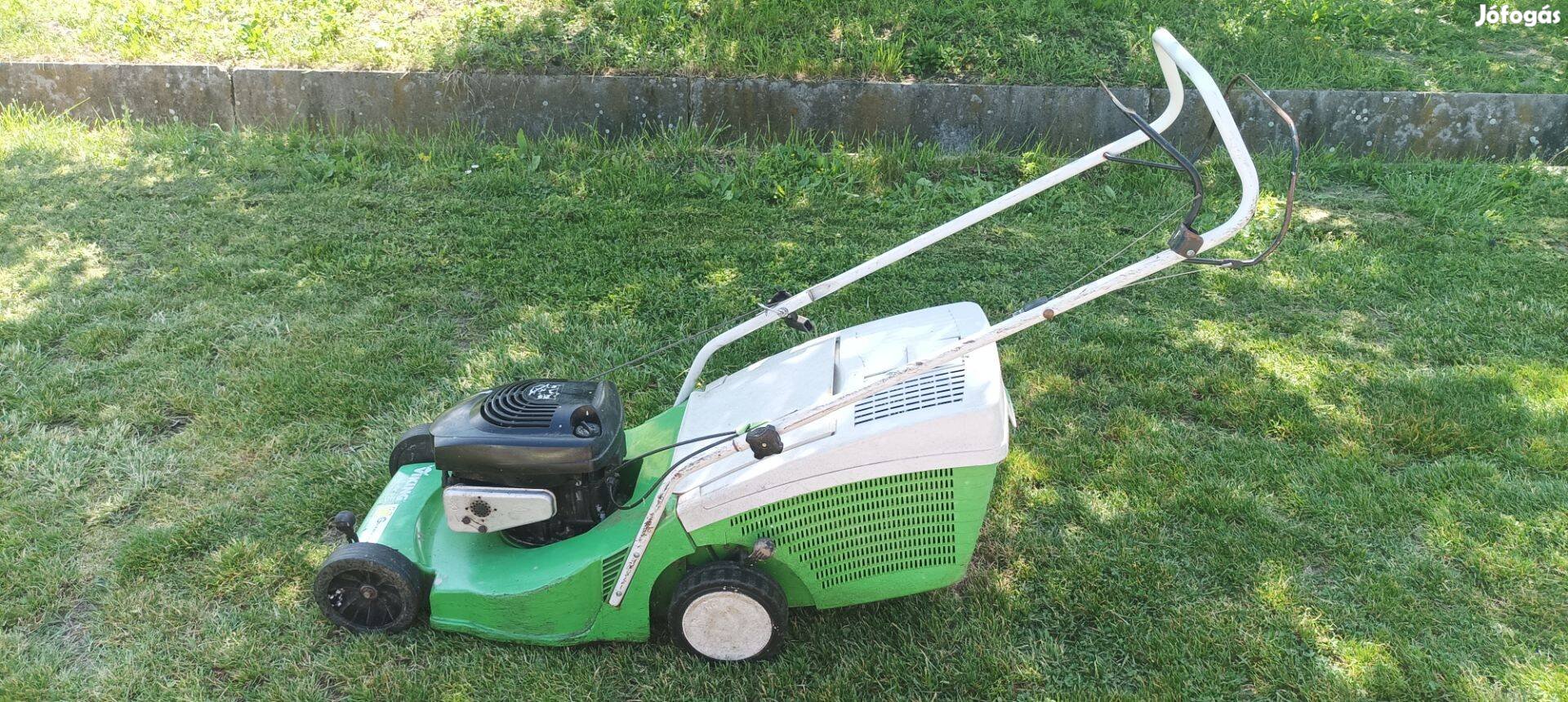 Viking robbanómotoros fűnyíró fűgyűjtőjével eladó