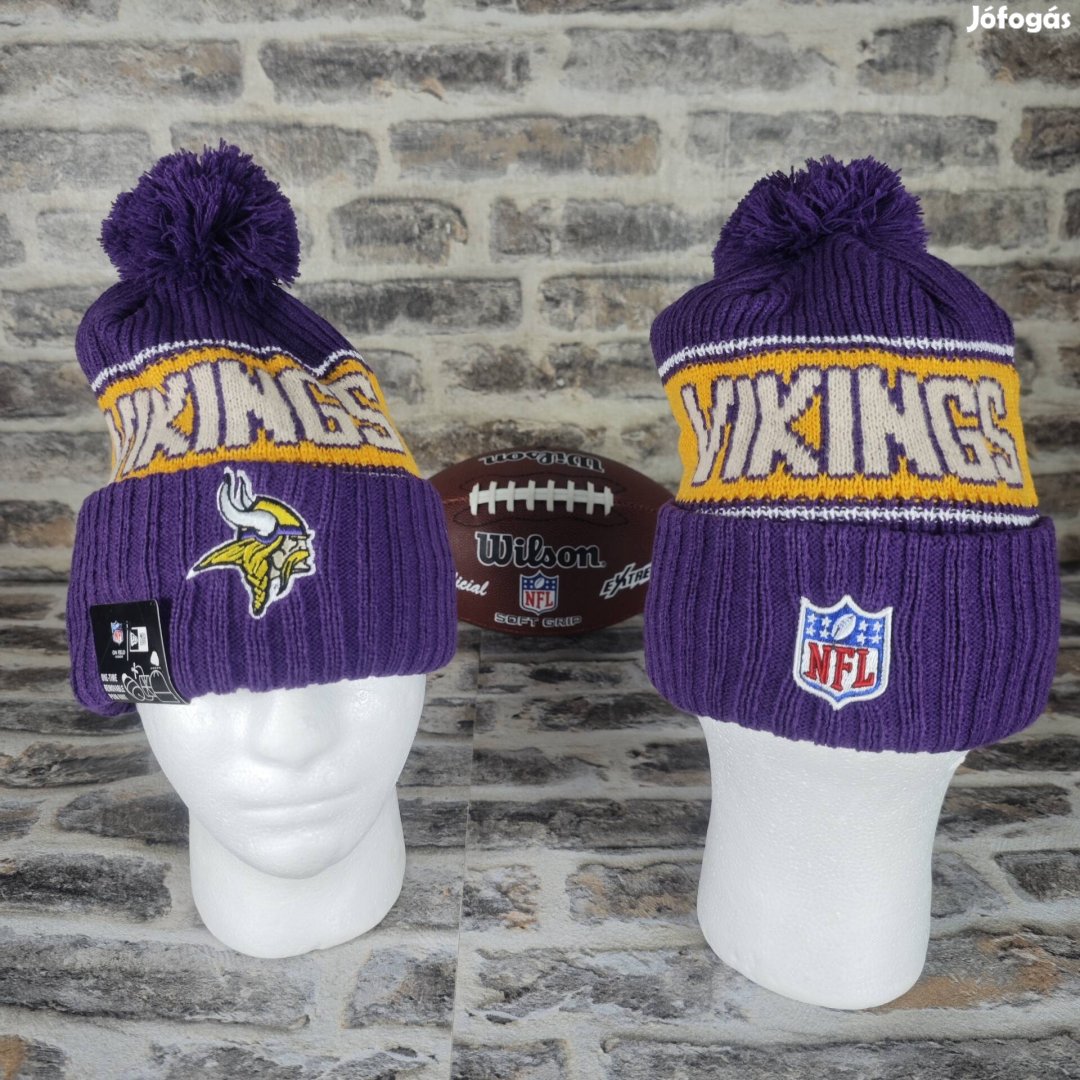 Vikings nfl téli kötött sapka 