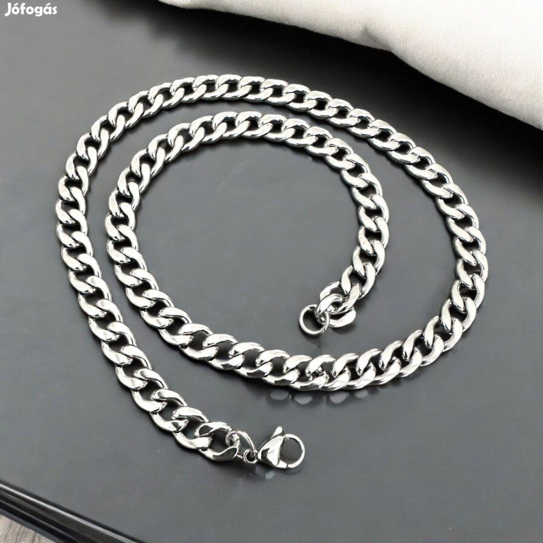 Viktor nemesacél ezüst színű férfi nyaklánc