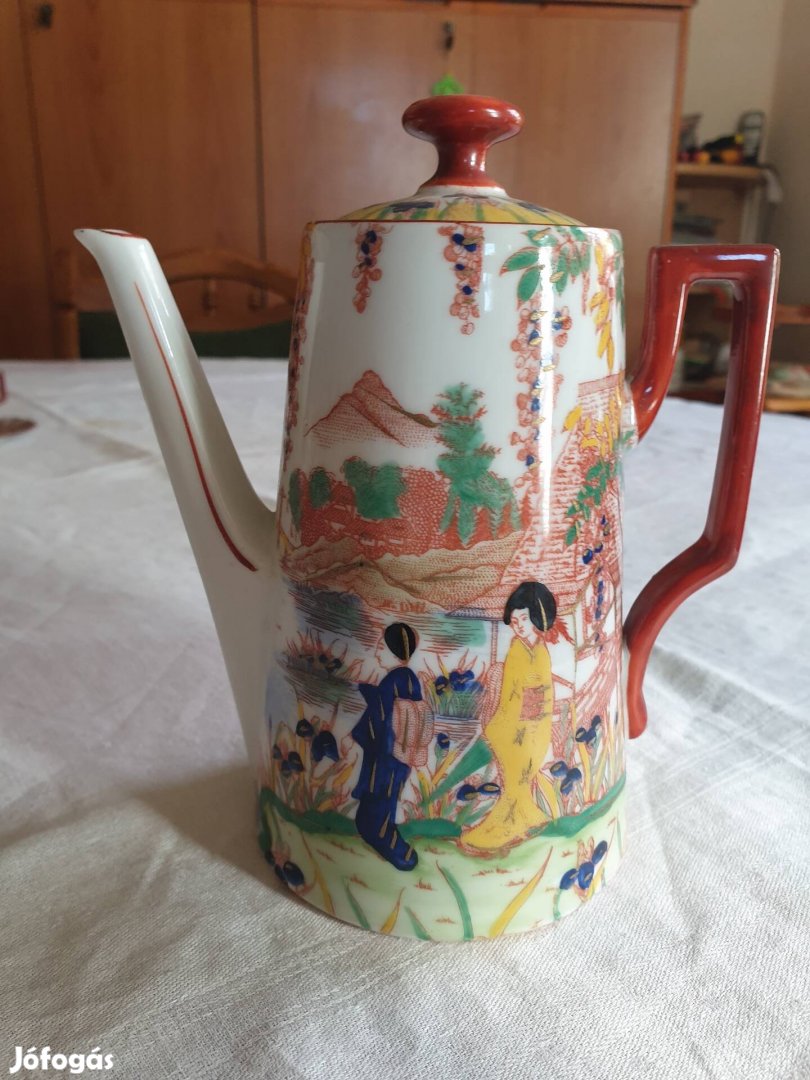 Viktória Csehszlovák porcelán 15 darabos kávés készlet 