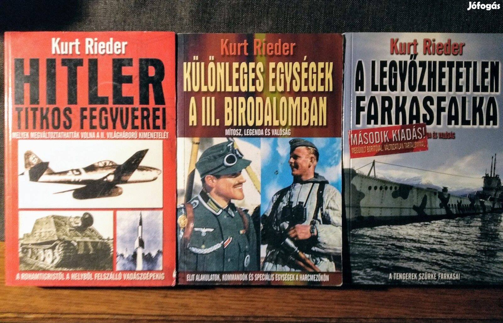 Világháborús Kurt Reider könyvcsomag
