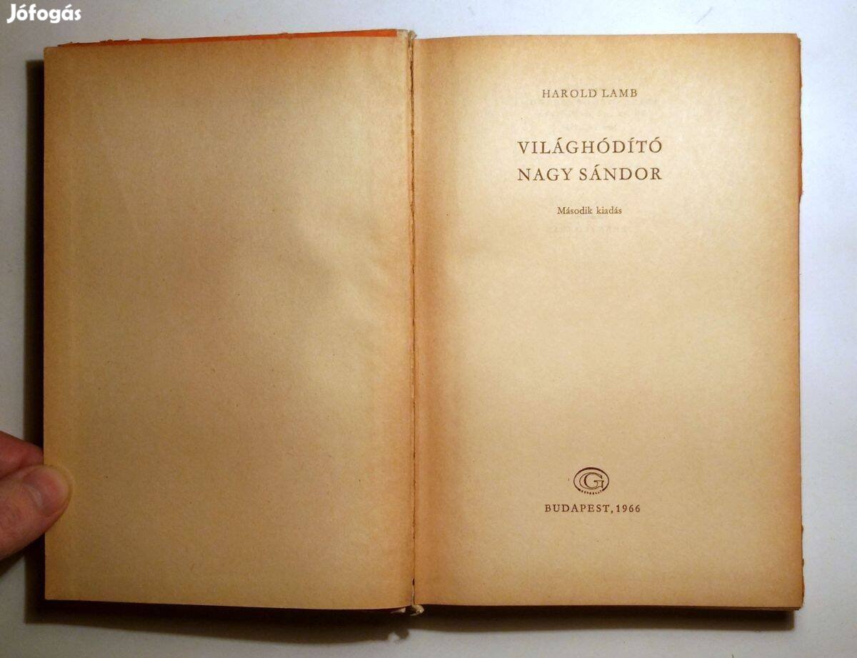 Világhódító Nagy Sándor (Harold Lamb) 1966 (Ver.2) 8kép+tartalom