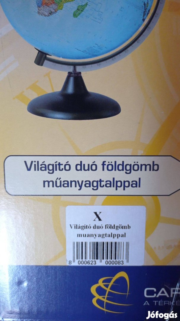 Világító duó földgömb