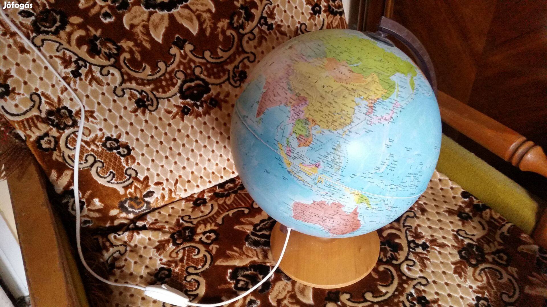Világító földgömb -25 cm átmérőjű