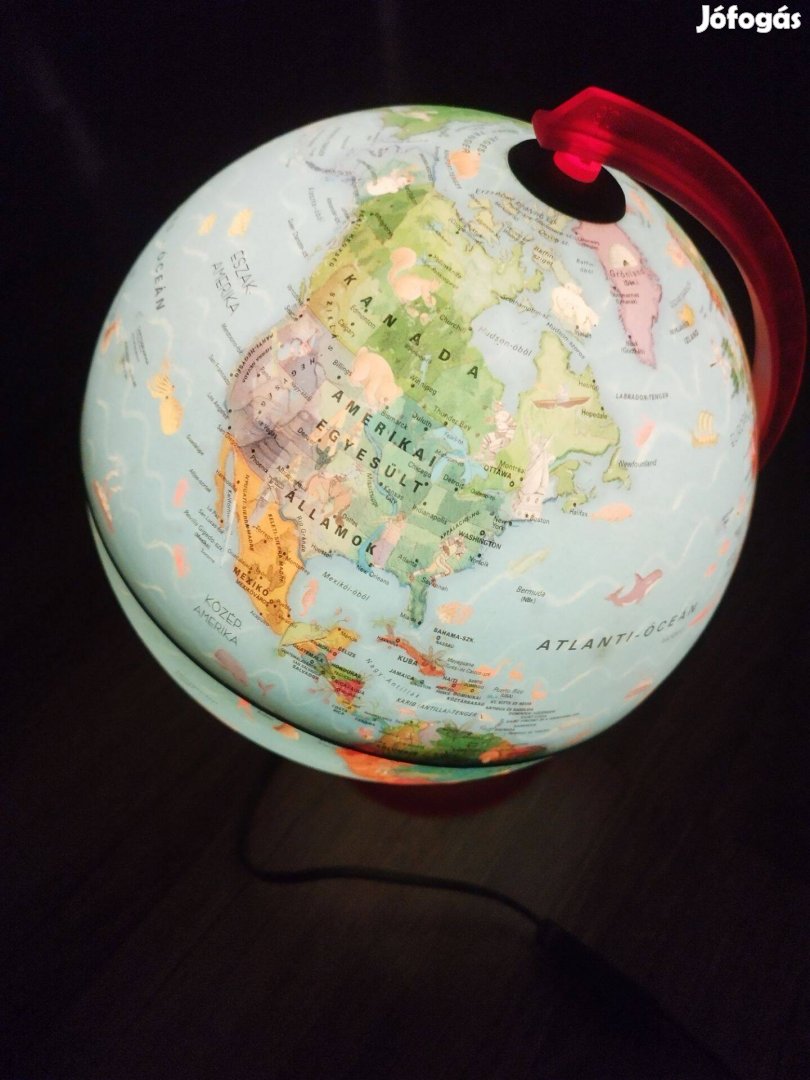 Világító földgömb eladó!