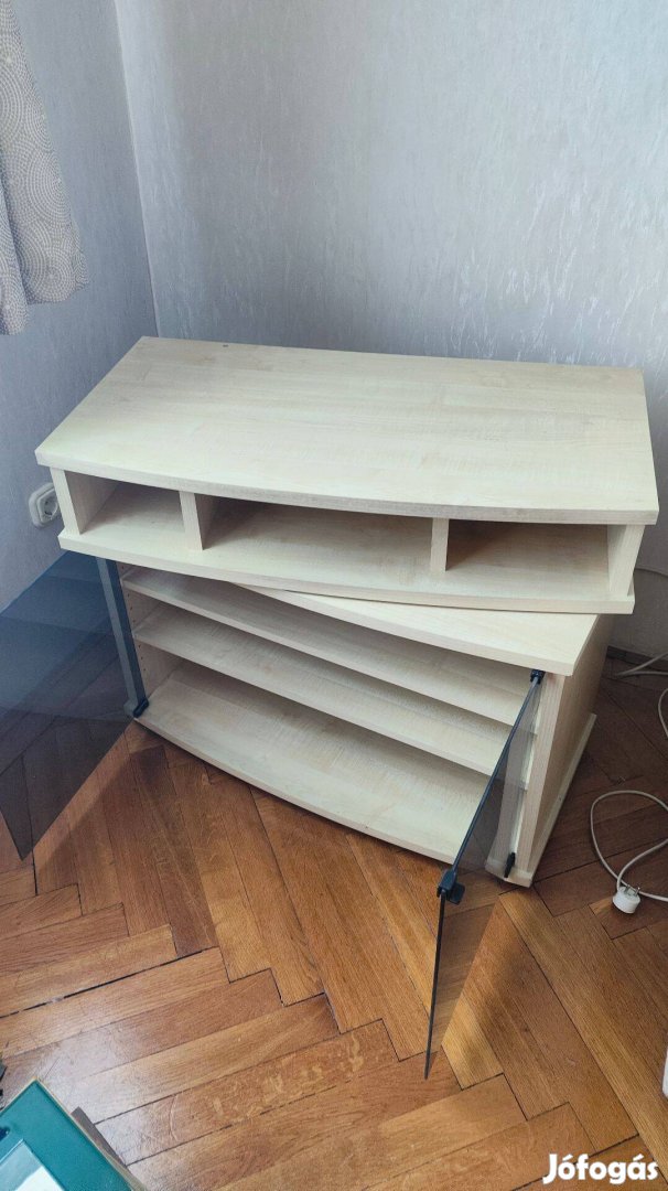 Világos natúr tv állvány