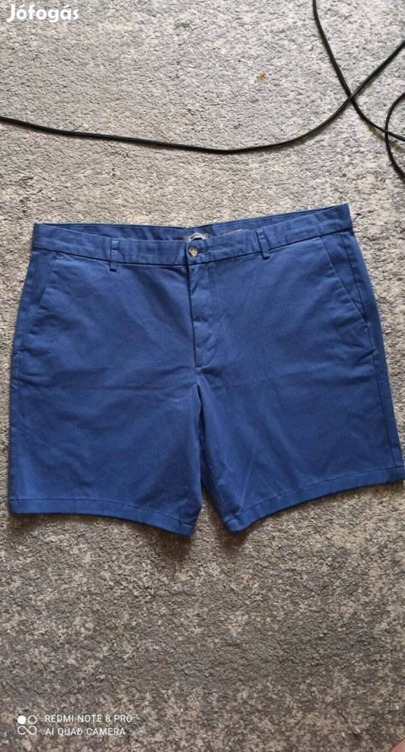 Világoskék férfi sztreccses vászon rövidnadrág, short 42-es