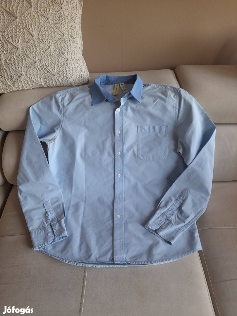 Világoskék pamutvászon weekday ing L-XL 