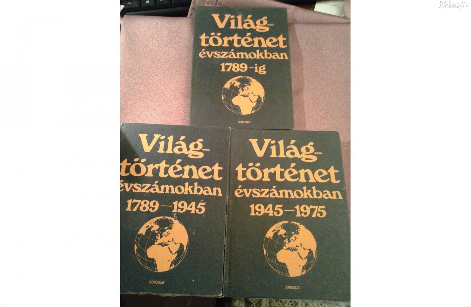 Világtörténet évszámokban 1975-ig 3 kötet szinte ingye
