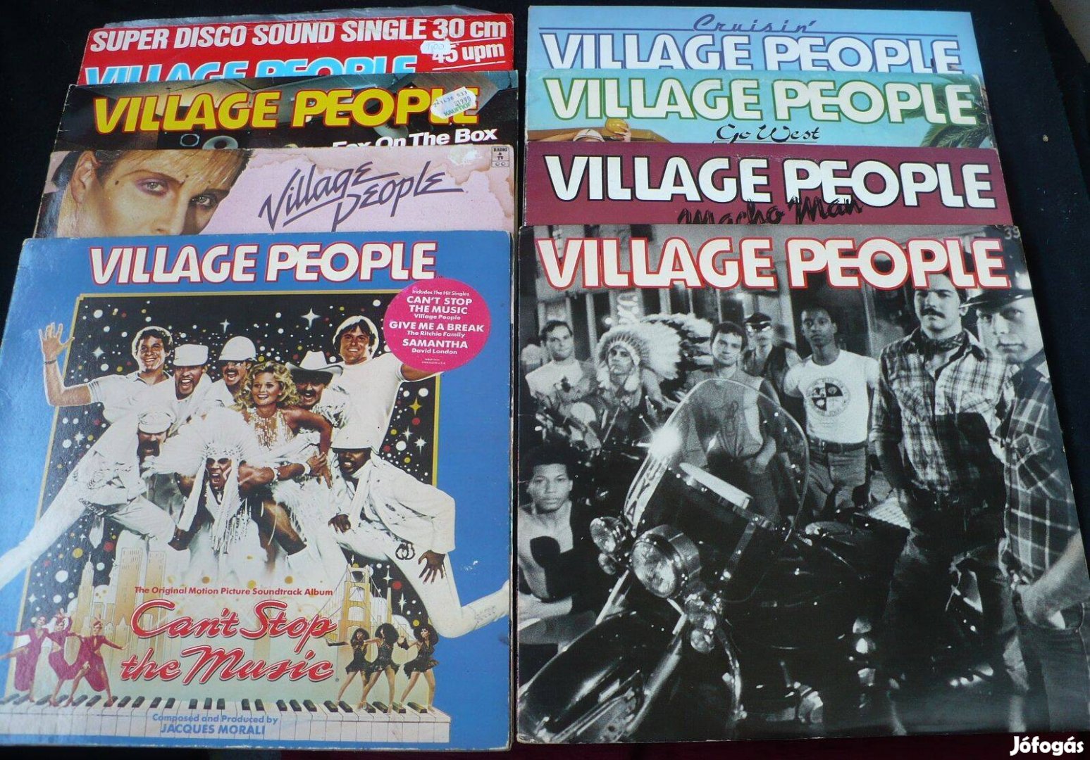 Village People újszerű LP-kollekció (7 sorlemez, 1 maxi)