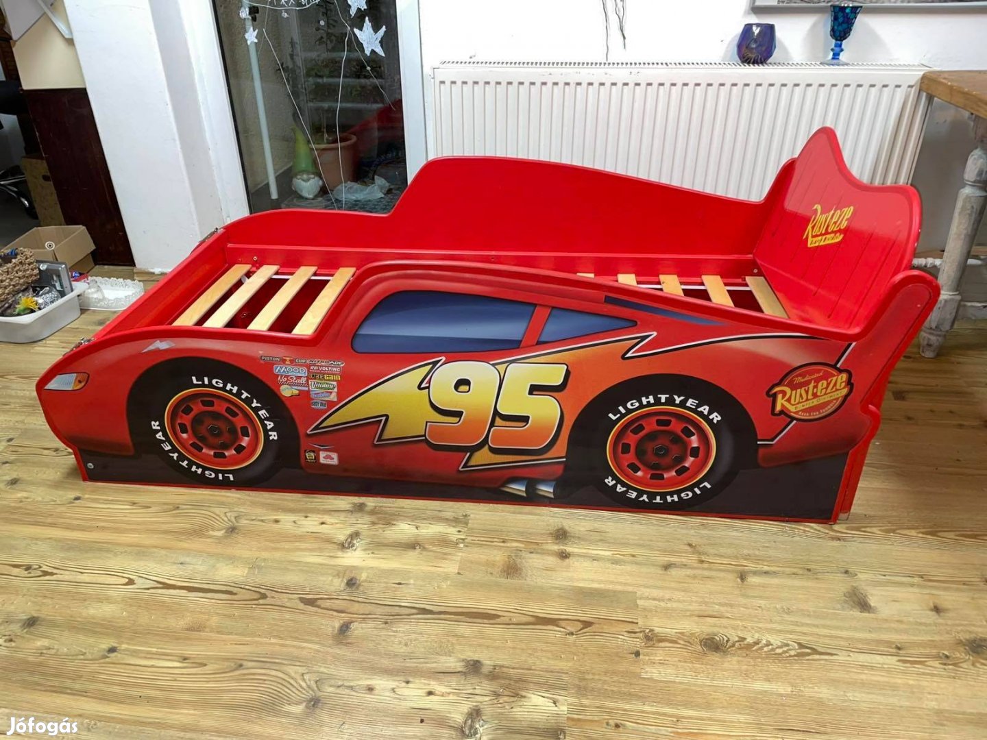 Villám Mcqueen Verdák gyerekágy 70x160cm Ikea Sniglar alapon