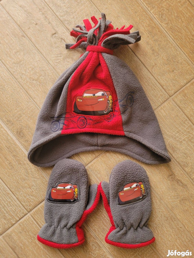 Villám Mcqueen Verdák kesztyű sapka szett