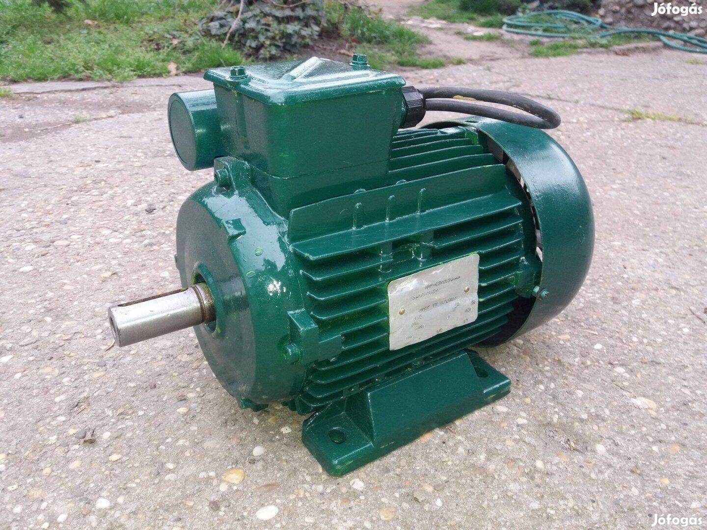 Villanymotor 1,5KW /230V 1410 Fordulat!