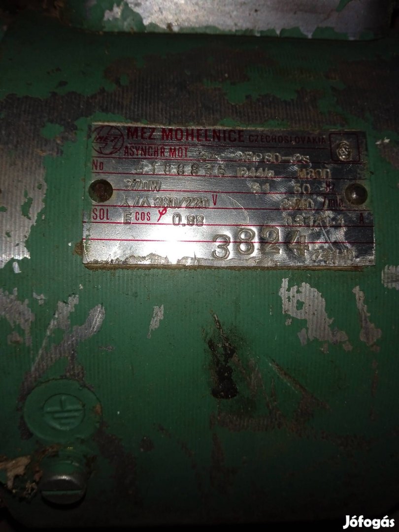 Villanymotor 370 W-os