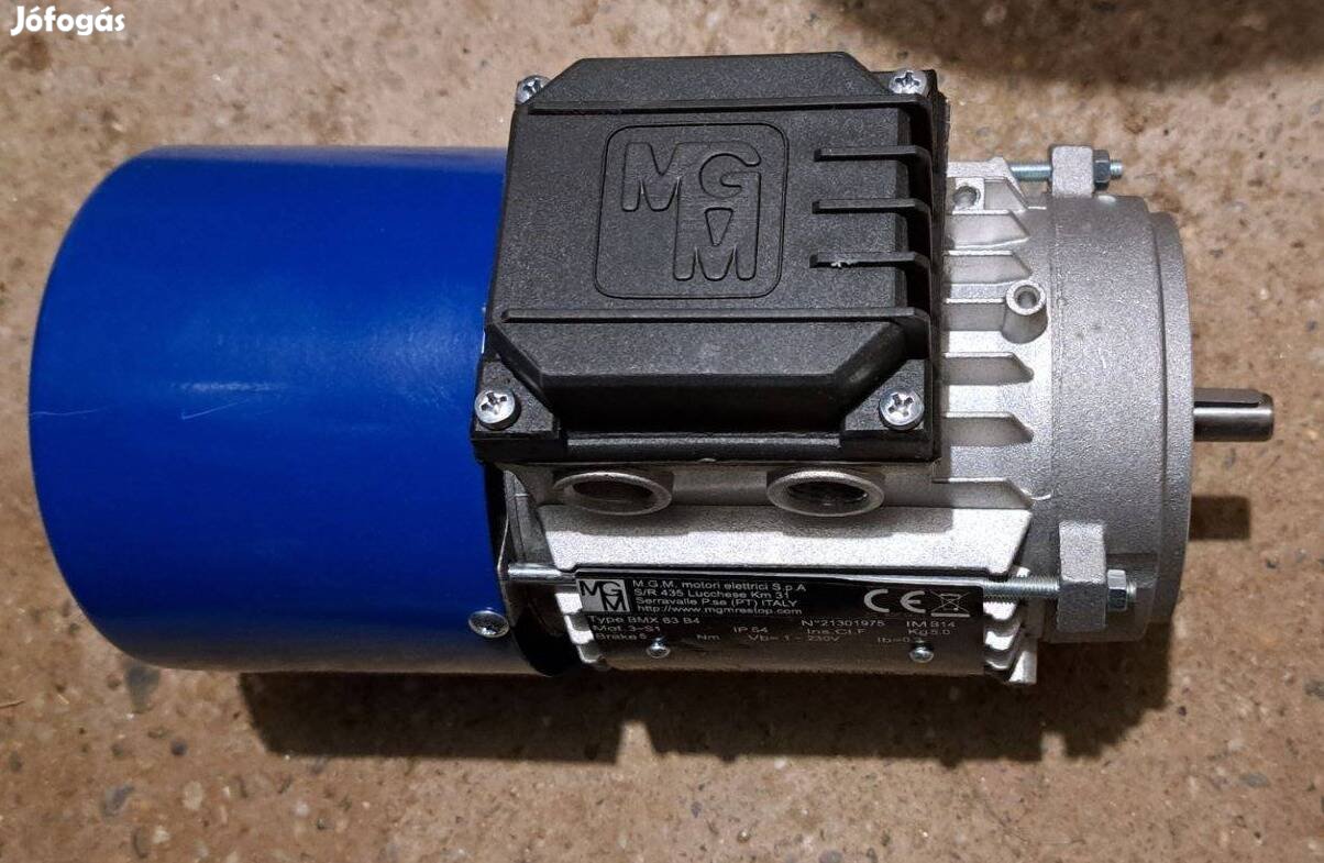 Villanymotor, háromfázisú fékes