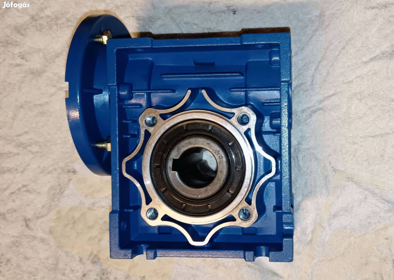 Villanymotor hajtómű, csigahajtómű, Nmrv050, i=10, B14
