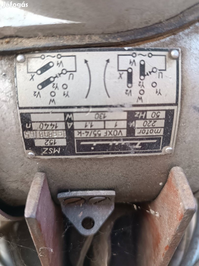 Villanymotor működőképes állapotban eladó. 