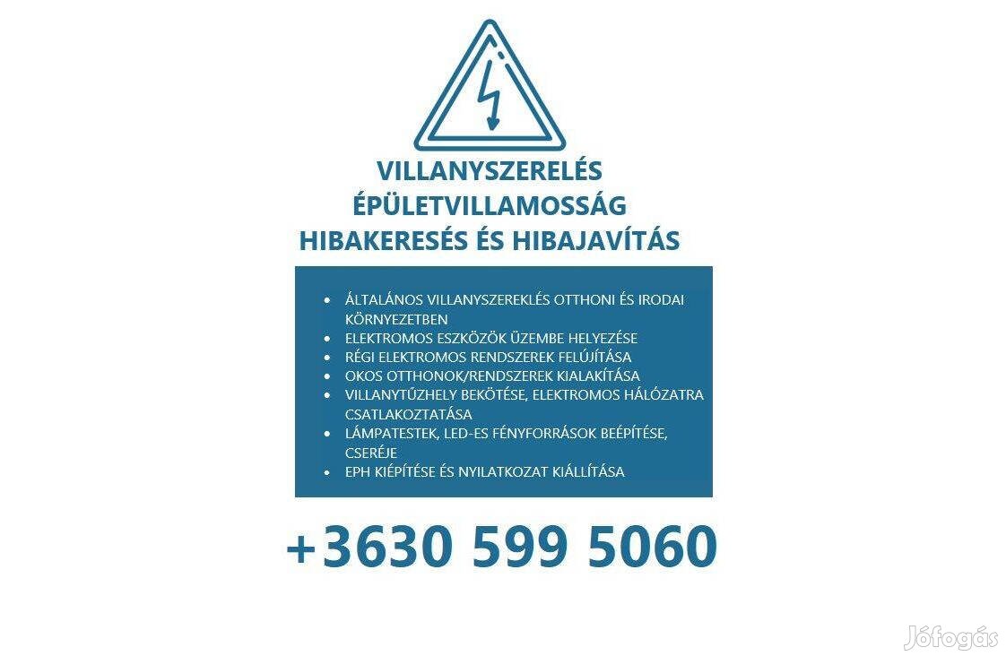 Villanyszerelés Budapasten és Pest megyében