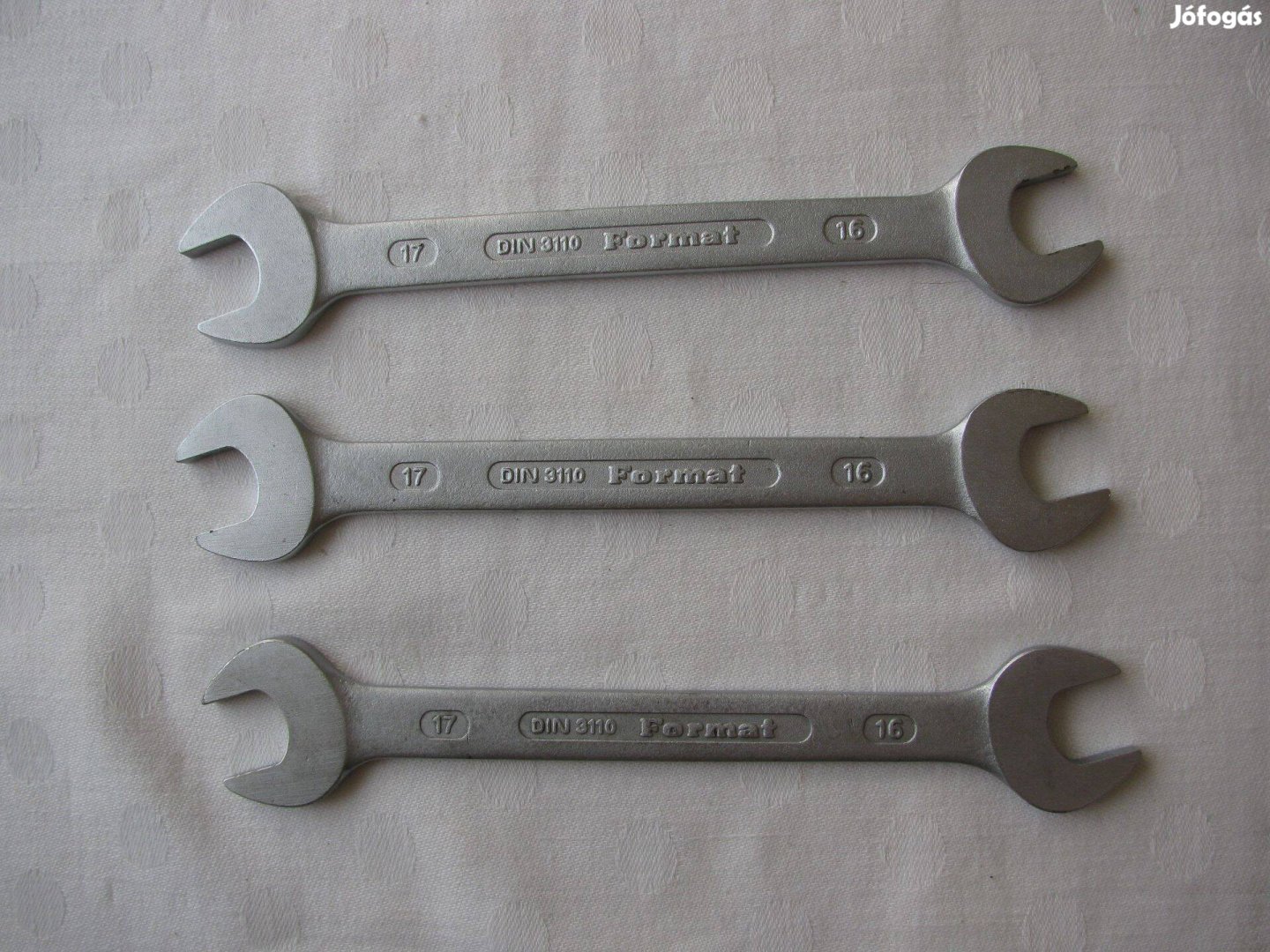 Villáskulcs, villás kulcs , 16-17-es 3db