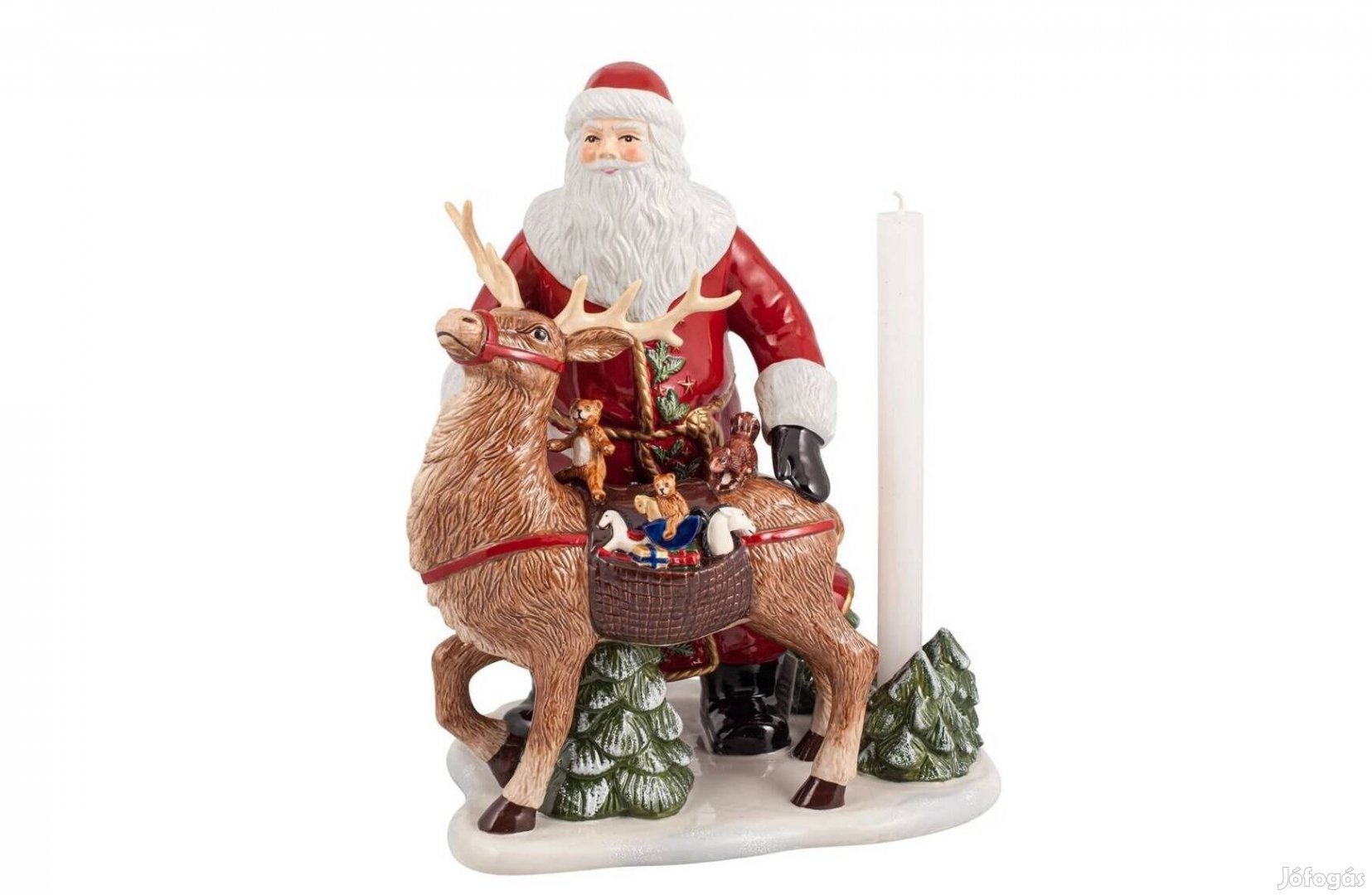 Villeroy & Boch Christmas Toys Memory gyertyatartó, télapó szarvassal