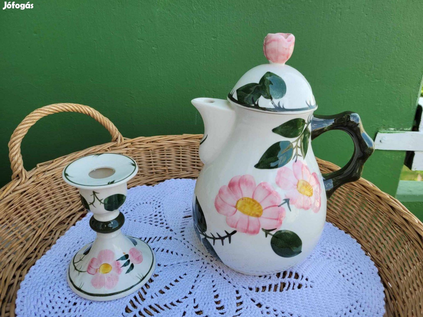 Villeroy & Boch Wildrose fajansz kanna