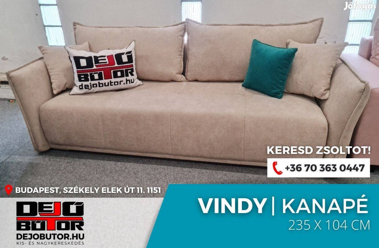 Vindy aston 2 kanapé bútor ülőgarnitúra rugós 235x104 cm ágyazható