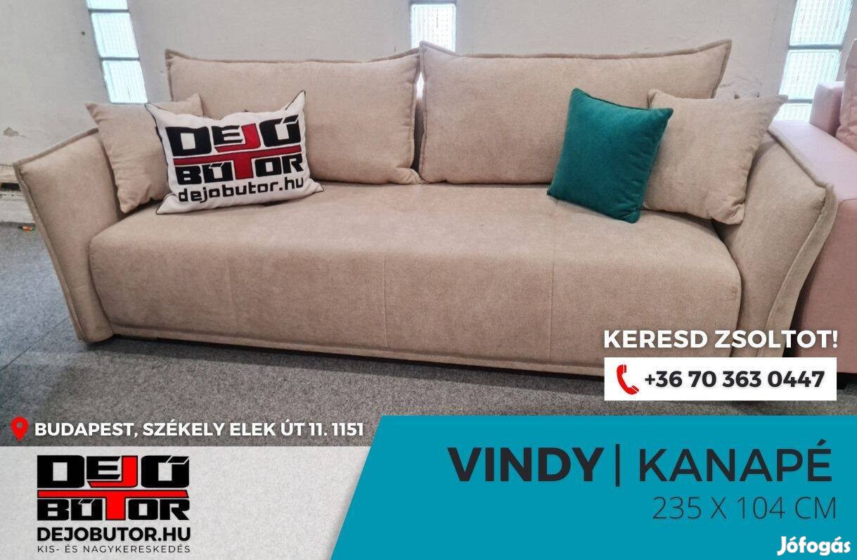 Vindy íves kanapé ülőgarnitúra bútor 235x104 cm aston 2 ágyazható