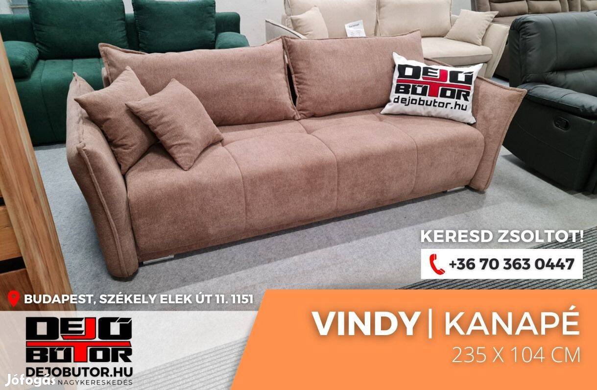 Vindy rugós deapp tűzött kanapé ülőgarnitúra 235x104 cm ágyazható