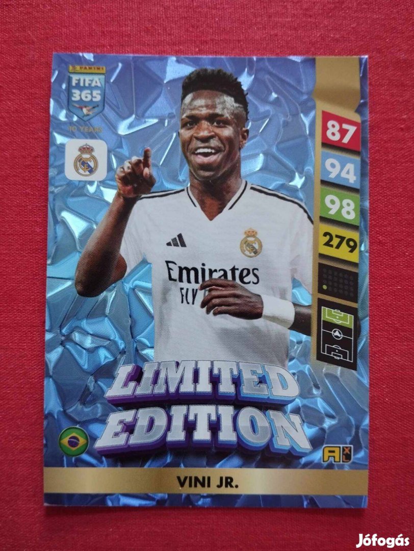 Vini Jr. (Real Madrid) FIFA 365 2025 Limited Edition focis kártya