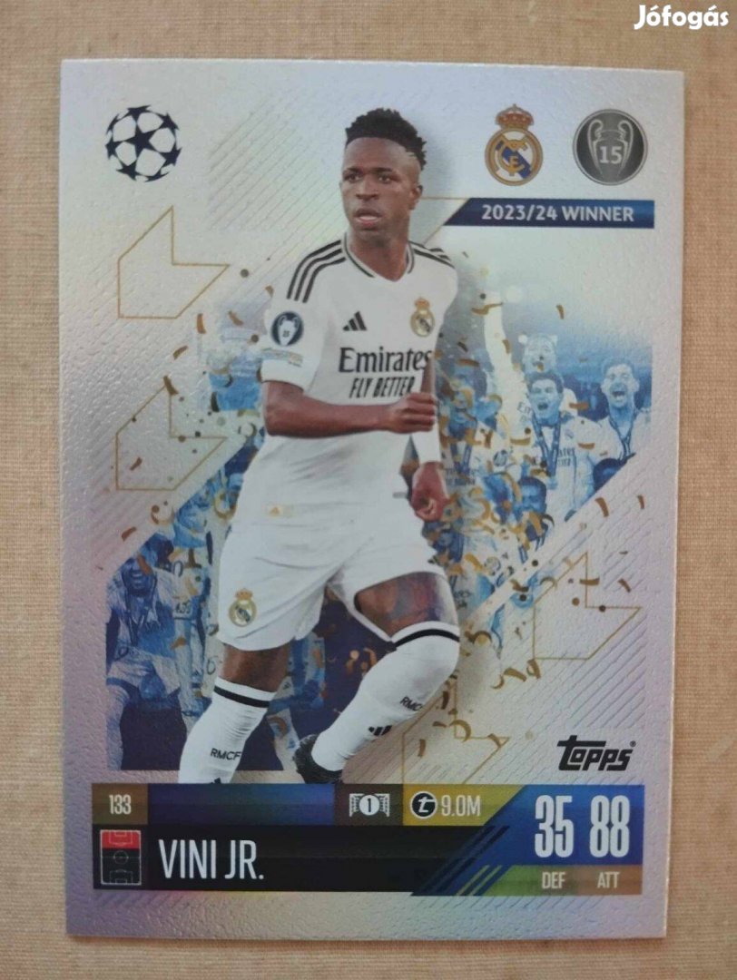 Vini Jr. (Real Madrid) Match Attax Bajnokok Ligája 2024/25 kártya