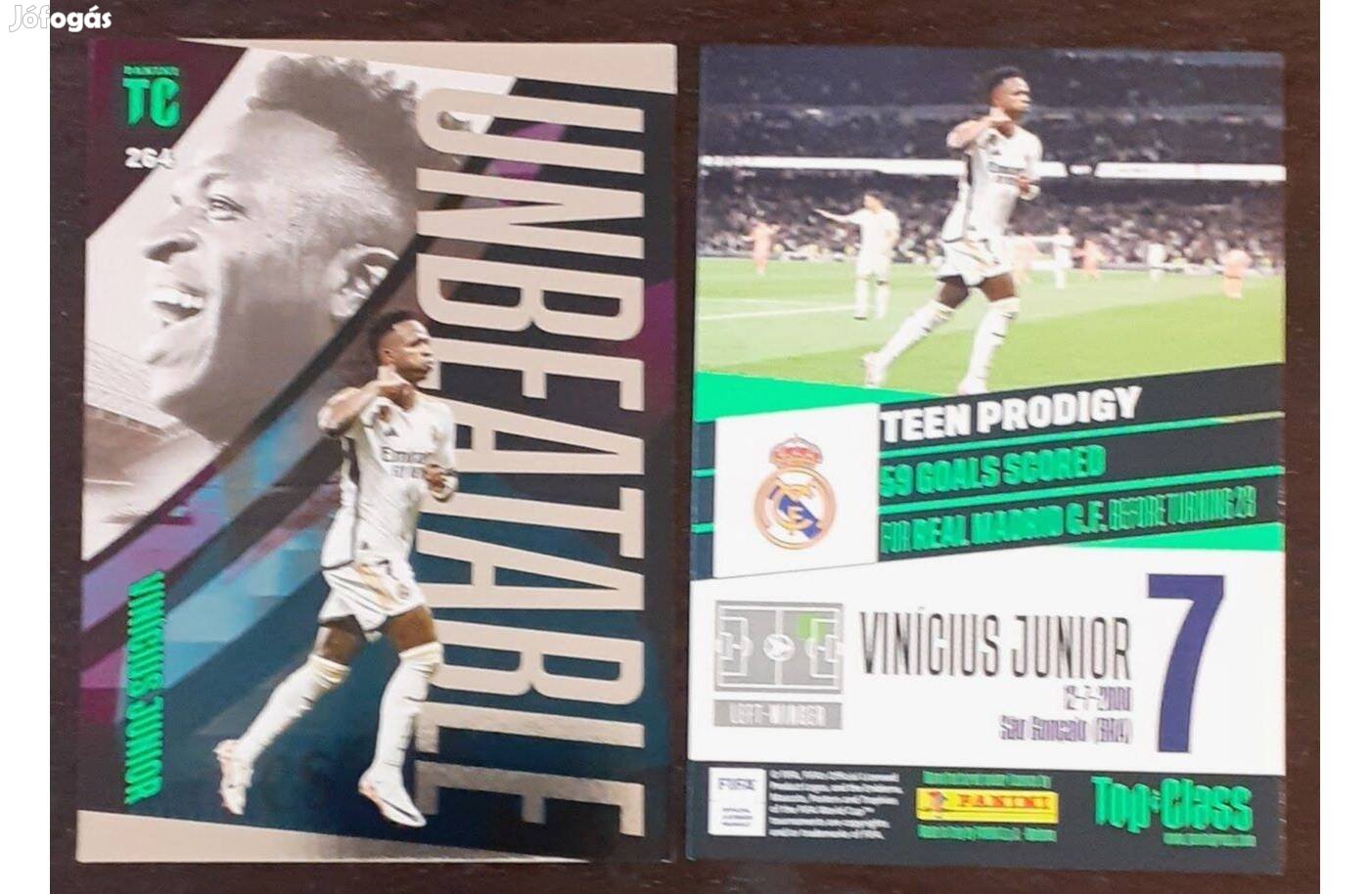 Vinícius Jr. Real Madrid Class Unbeatable focis kártya Top