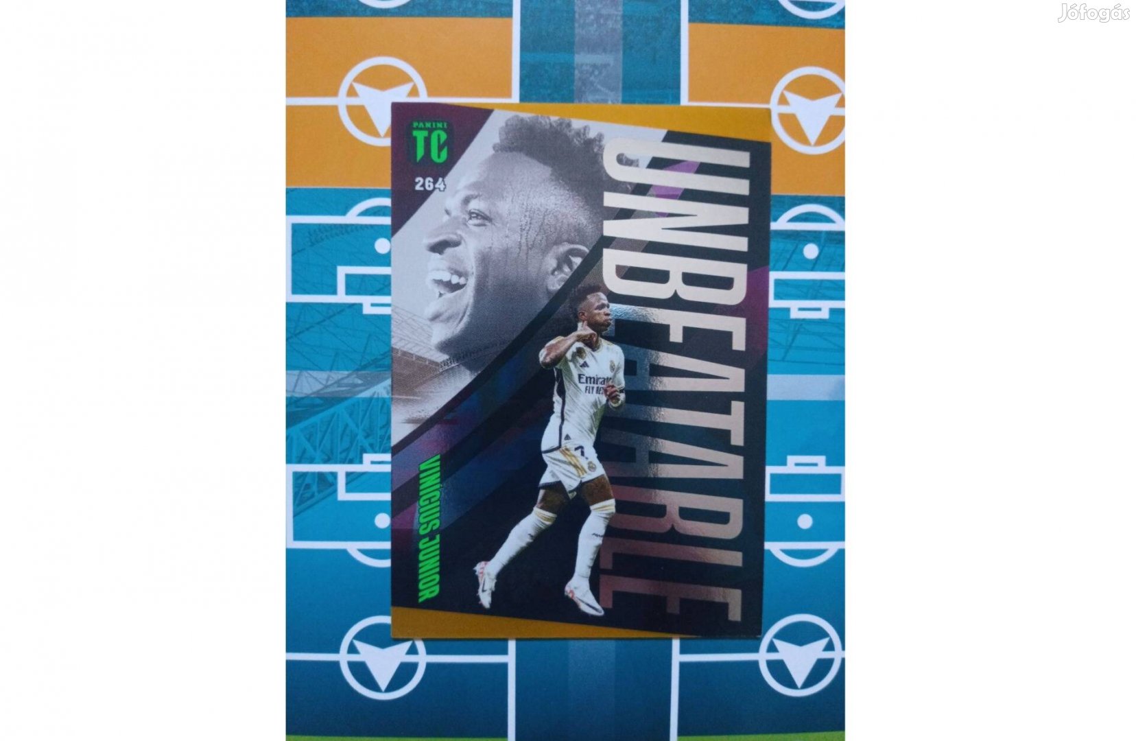 Vinicius Junior Arany Unbeatable Panini Top Class 2024 kártya