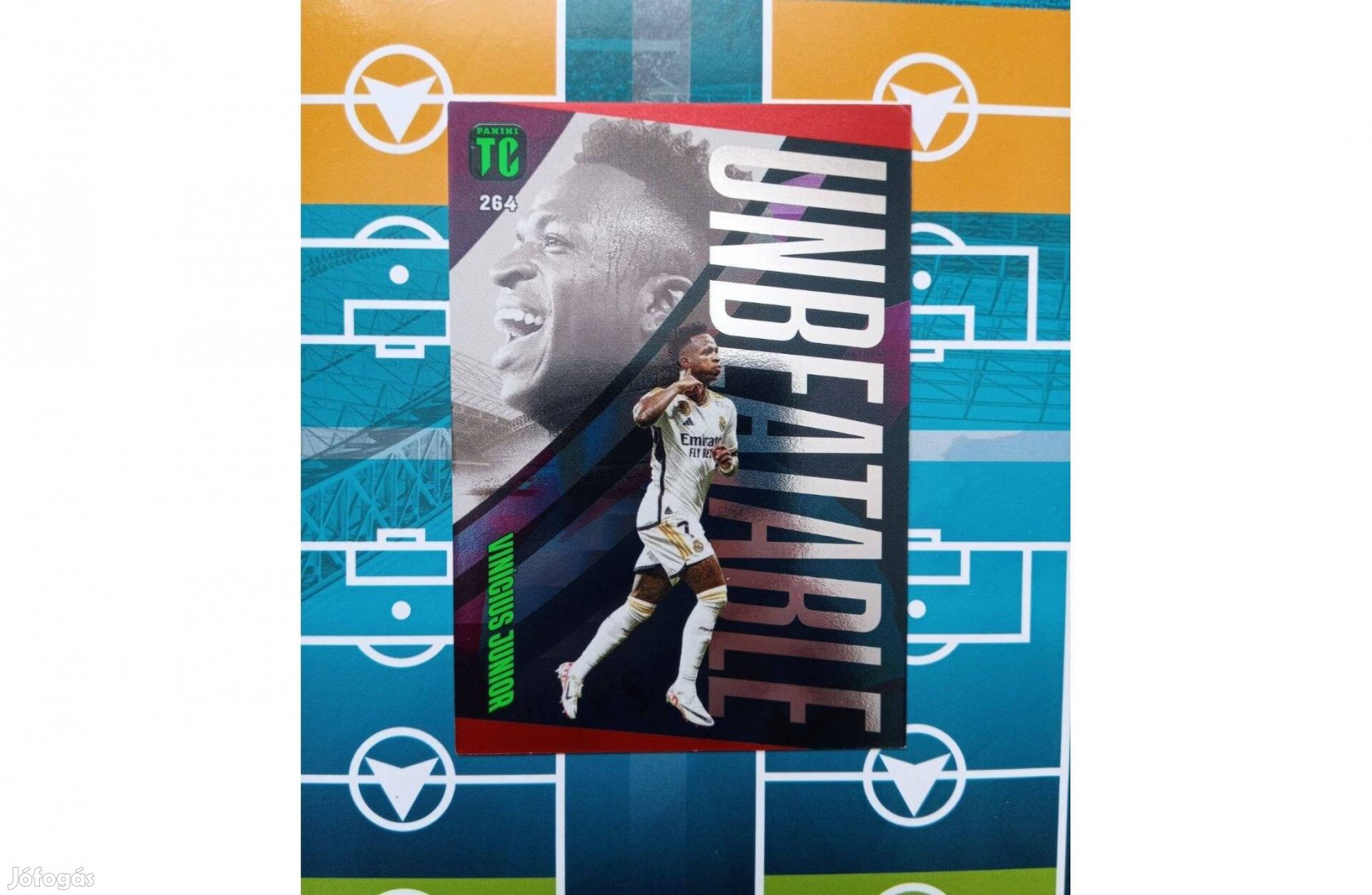 Vinicius Junior Piros Unbeatable Panini Top Class 2024 kártya