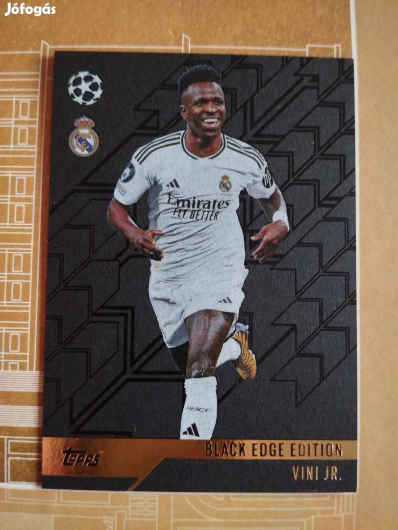 Vinicius Vini Jr Real Madrid Black Edge Bajnokok Ligája 2024/25 kártya