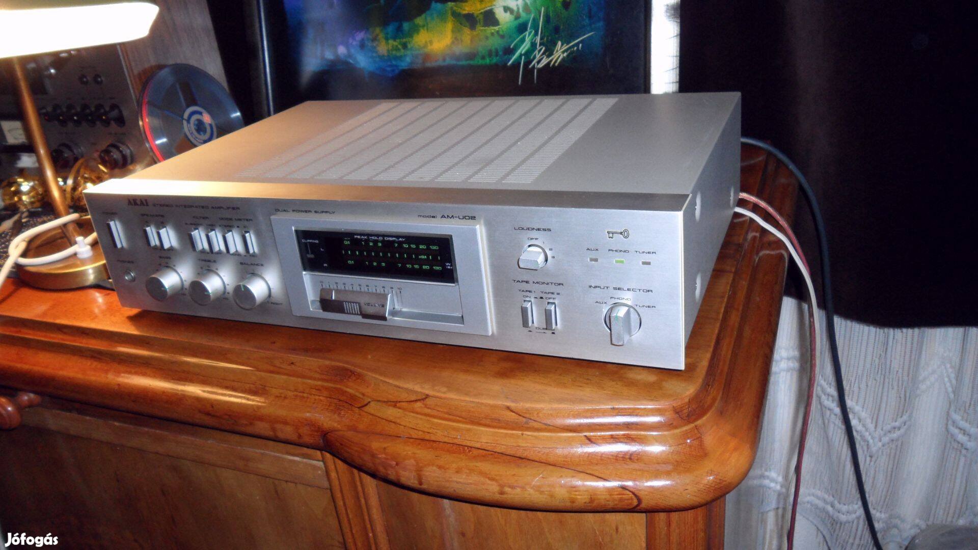 Vintage Akai AM-U02 Stereo integrált Amplifier erősítő olcsóbb lett !