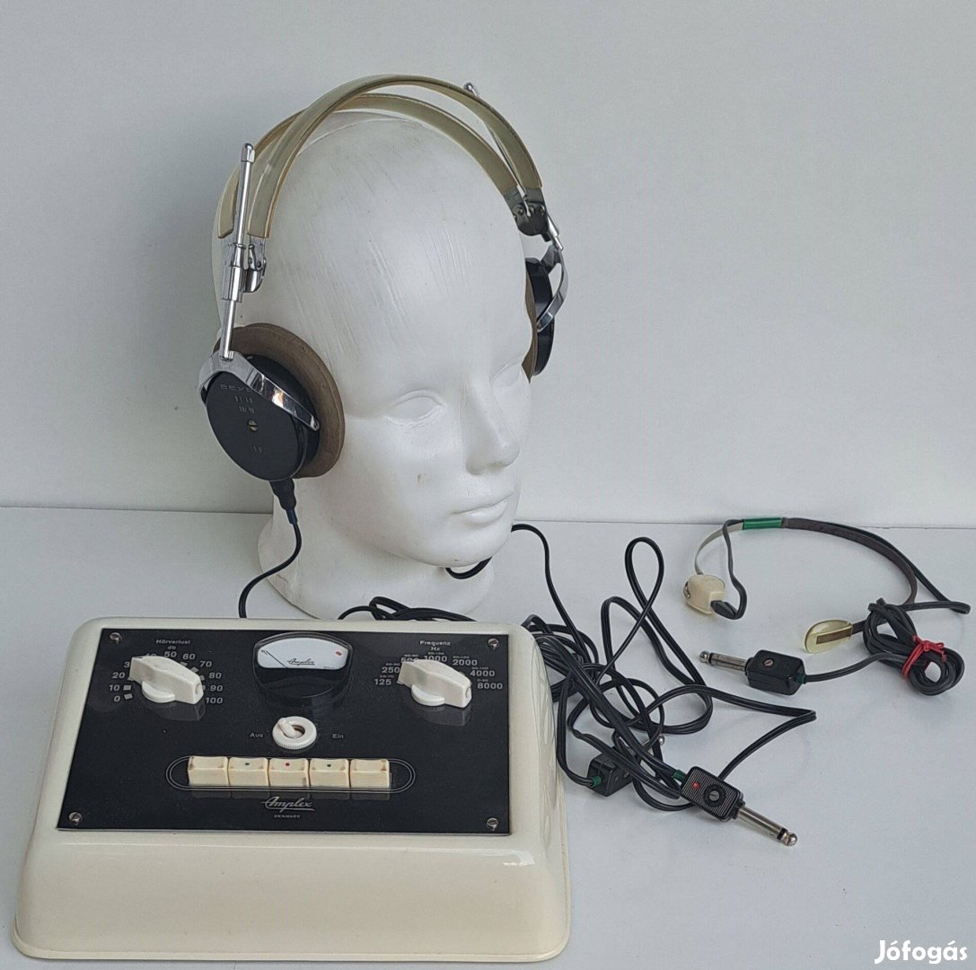 Vintage Beyer DT 48 fejhallgató. 50-60 as év?+Amplex gép