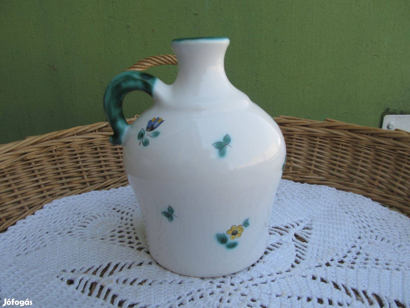 Vintage Gmundner Keramik olajos kanna