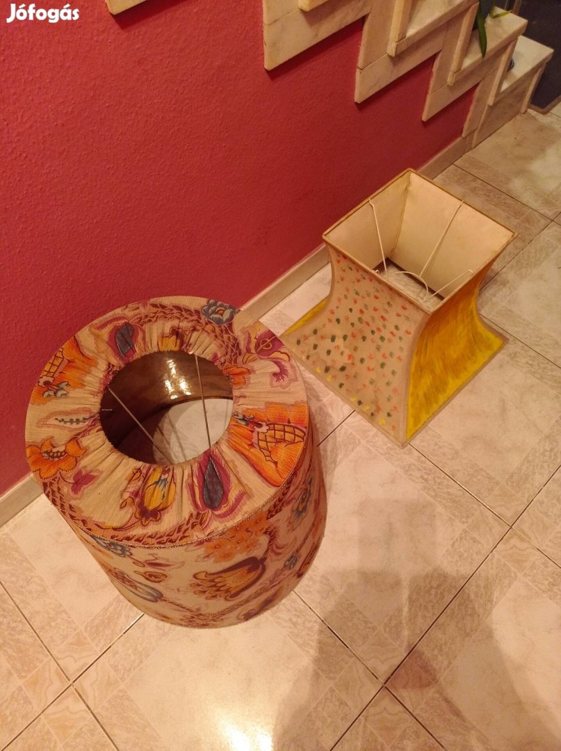 Vintage Iparművészeti Vállalat lámpaburák zsűrizett, retro